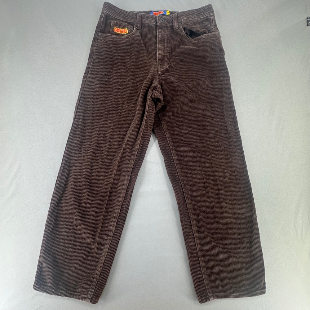 Empyre Relaxed Fit Brown Corduroy Pants Mens 32 baggy Skater Streetwear RN116442